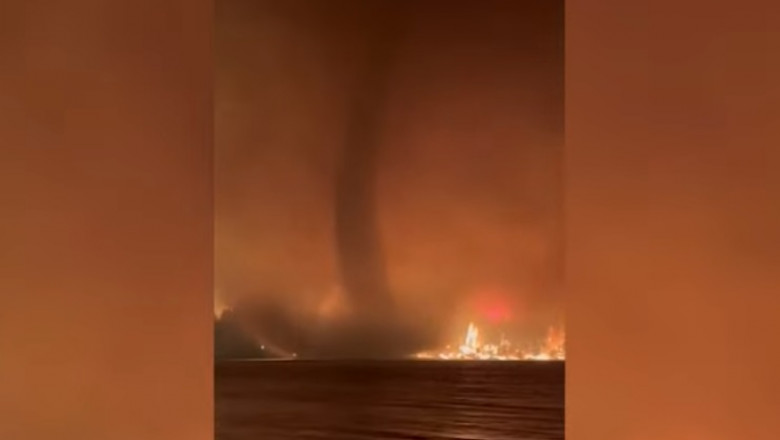 Photo of video | „Fenomen incredibil de rar”. O tornadă de foc s-a produs într-o zonă devastată de incendii, în Canada